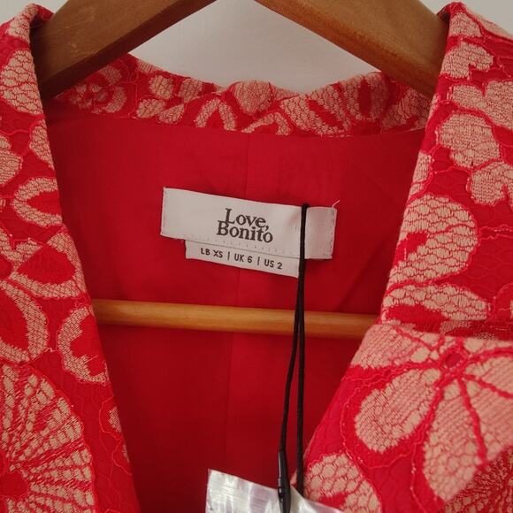 Love, bonito Caren lace tailored vest and culottes set, US2 - Picture 7 of 11